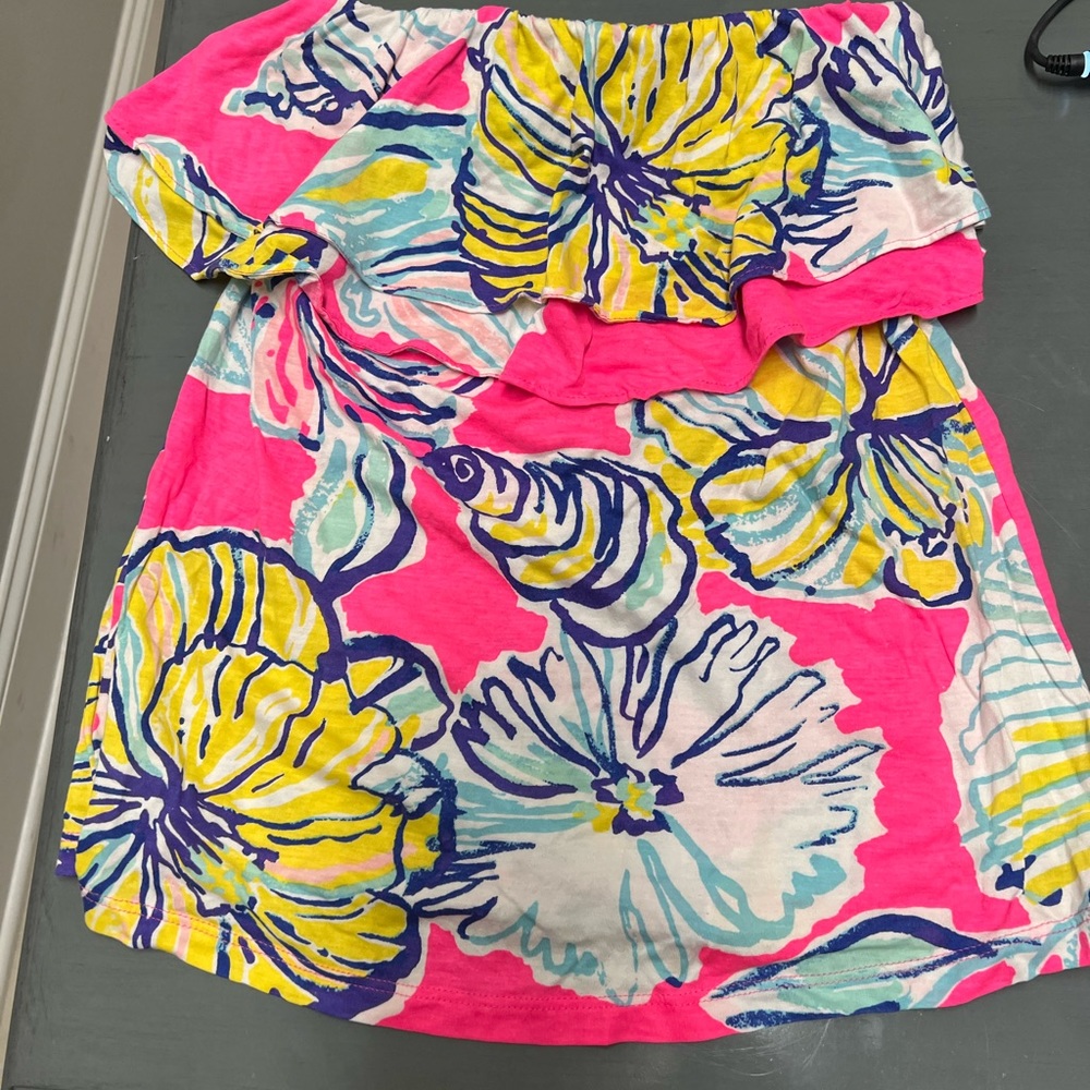 Lilly Pulitzer Strapless Ruffle Top - Picture 5 of 6